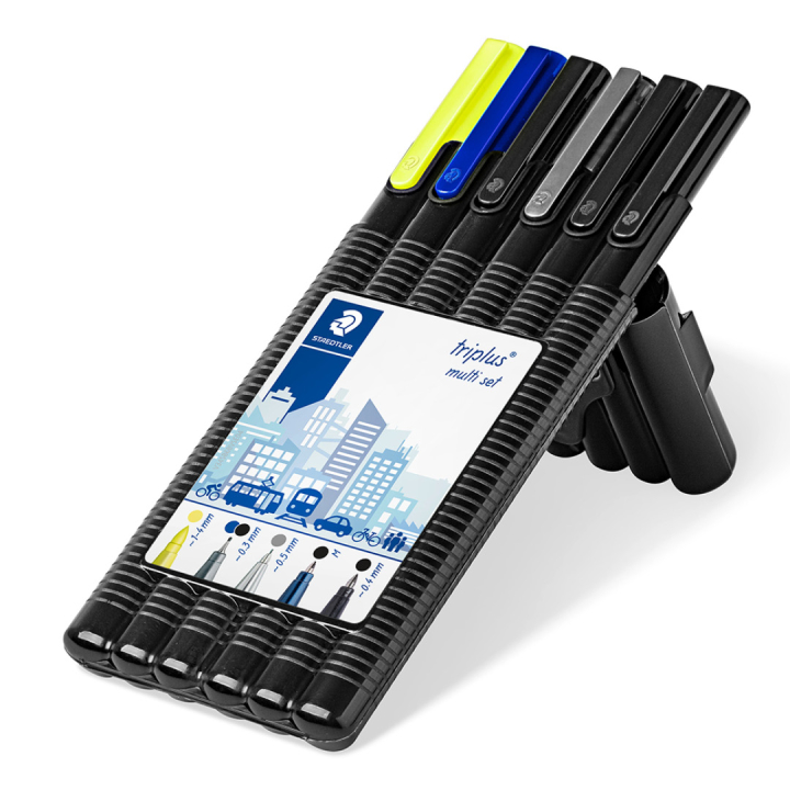 Triplus Multi 6-setti ryhmässä Kynät / Kirjoittaminen / Finelinerit @ Pen Store (111239)