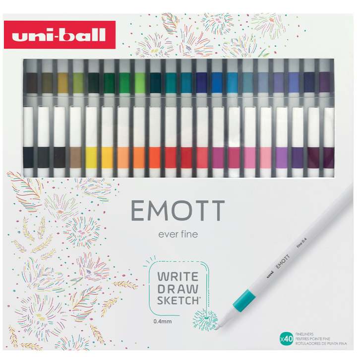 Emott 40-setti ryhmässä Kynät / Taiteilijakynät / Maalitussit @ Pen Store (111841)
