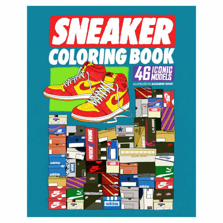 Sneaker Värityskirja ryhmässä Askartelu ja Harrastus / Kirjat / Aikuisten värityskirjat @ Pen Store (112487)