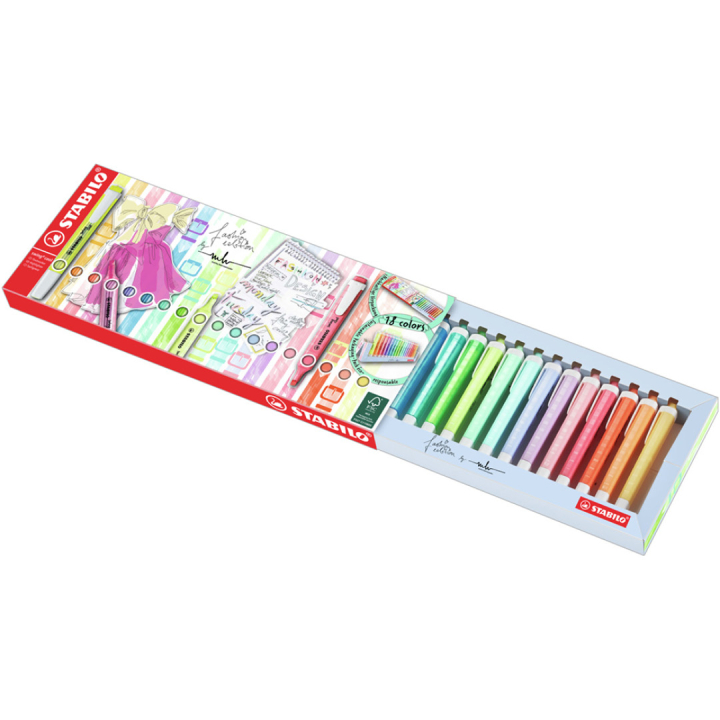 Swing Cool Desk Set 18 kpl ryhmässä Kynät / Toimisto ja merkkaus / Korostuskynät @ Pen Store (125414)