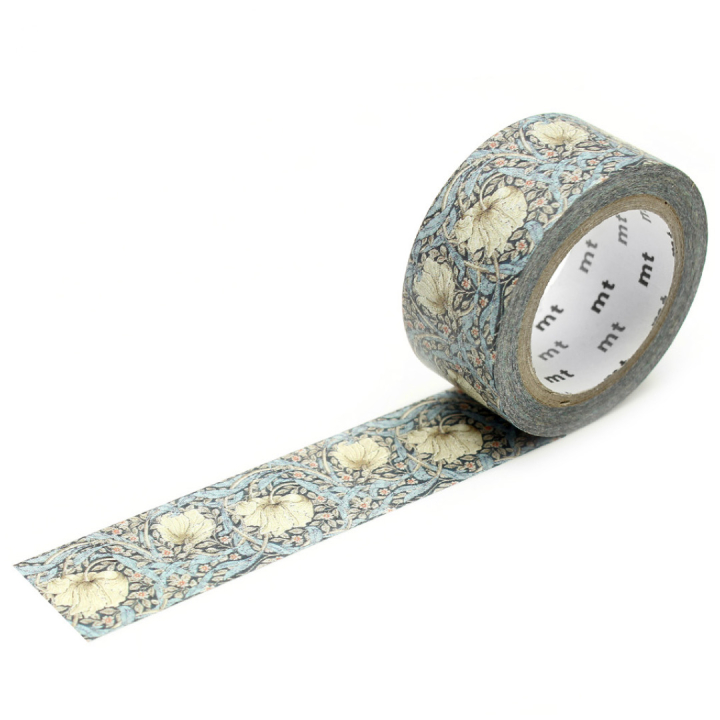 William Morris x MT  Pimperne Washi-teippi ryhmässä Askartelu ja Harrastus / Harrastustarvikkeet / Washiteipit @ Pen Store (126385)