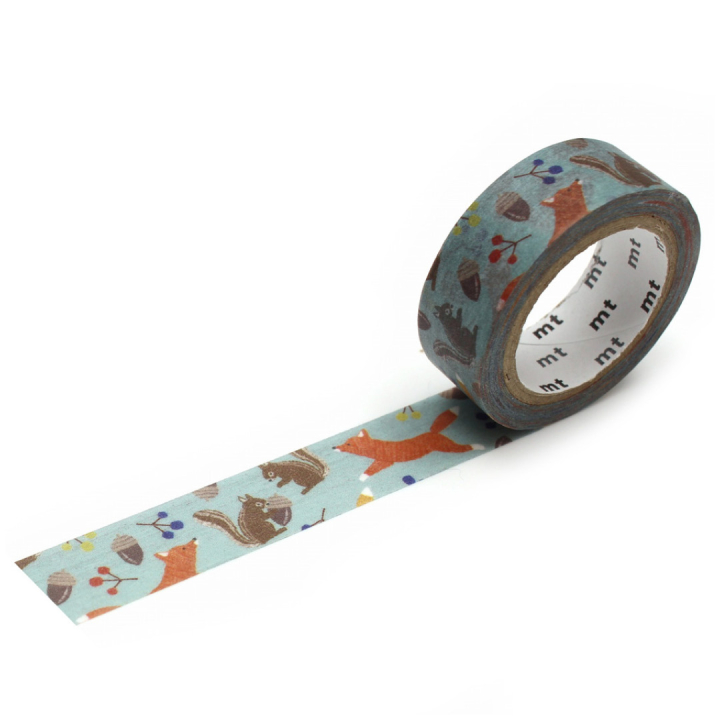 Washi-teippi Fox & Squirrel ryhmässä Askartelu ja Harrastus / Harrastustarvikkeet / Washiteipit @ Pen Store (126395)