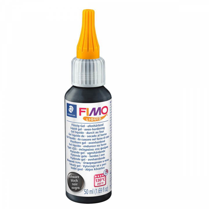 FIMO Liquid gel 50 ml black ryhmässä Askartelu ja Harrastus / Askartelu / Muovailusavi @ Pen Store (126649)