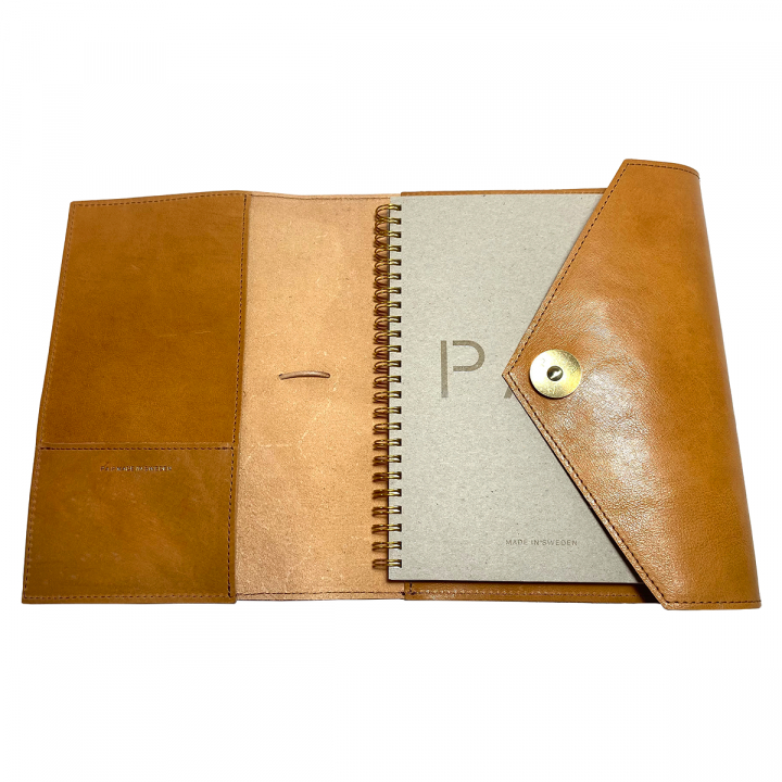 Ulf Leather Notebook Cognac ryhmässä Paperit ja Lehtiöt / Kirjoitus ja muistiinpanot / Muistikirjat @ Pen Store (126791)