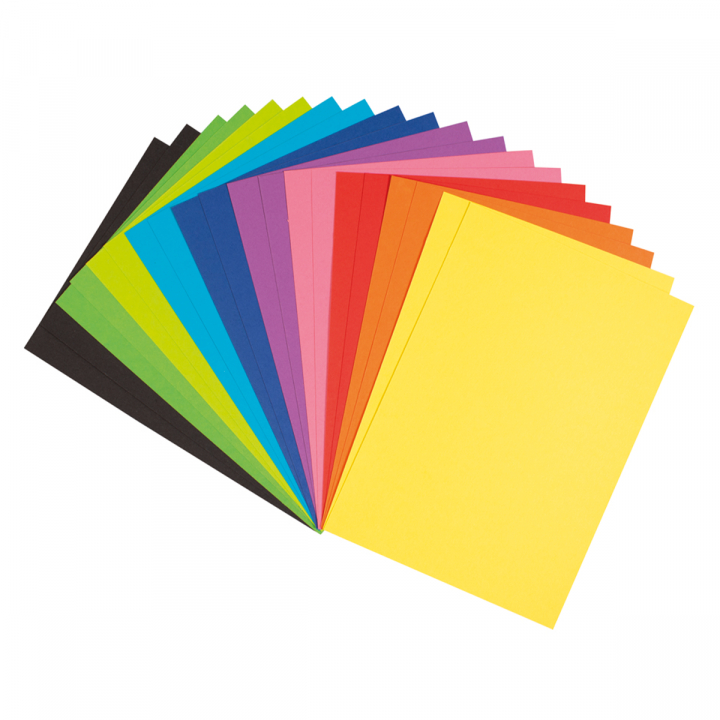 Värillinen paperi A4 20 kpl ryhmässä Kids / Hauskaa oppimista / Paperi ja Piirustusalusta Lapsille @ Pen Store (126844)