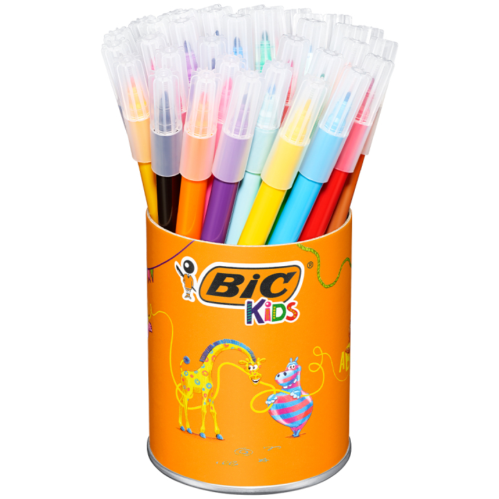 Kids Visa Plastic Pot Tussikynät 36-setti ryhmässä Kids / Lastenkynät / Lasten tussit @ Pen Store (126955)