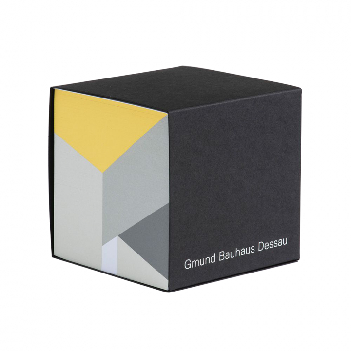 Bauhaus Dessau Cube Yellow ryhmässä Paperit ja Lehtiöt / Kirjoitus ja muistiinpanot / Vihkot ja lehtiöt @ Pen Store (127244)