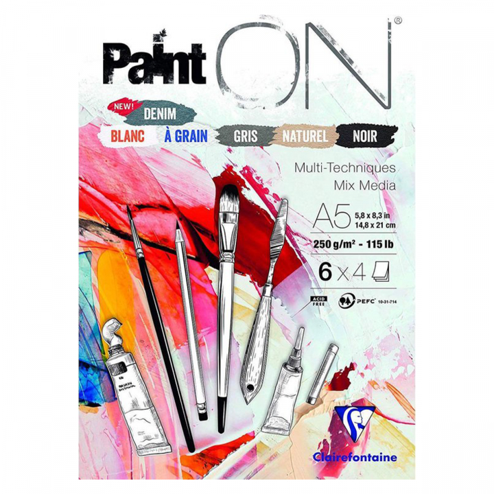 Paint'ON Multi-Techniques Assorted A5 ryhmässä Paperit ja Lehtiöt / Taiteilijalehtiöt / Akryylilehtiöt @ Pen Store (127412)