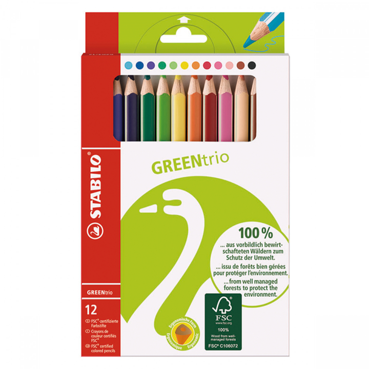 GreenColors Jumbo Värikynät 12 kpl ryhmässä Kids / Lastenkynät / Lasten värikynät @ Pen Store (127803)