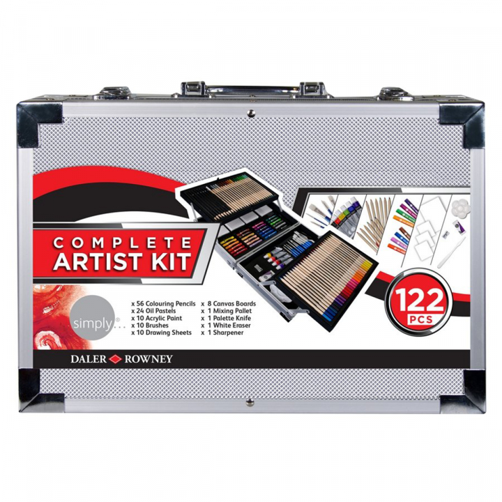 Complete Artist Kit 122 osat ryhmässä Taiteilijatarvikkeet / Taiteilijasetit / Aloittelijasetit @ Pen Store (127831)