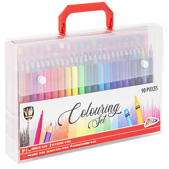 Colouring Set 90 kpl ryhmässä Kids / Lastenkynät / Lasten värikynät @ Pen Store (128496)