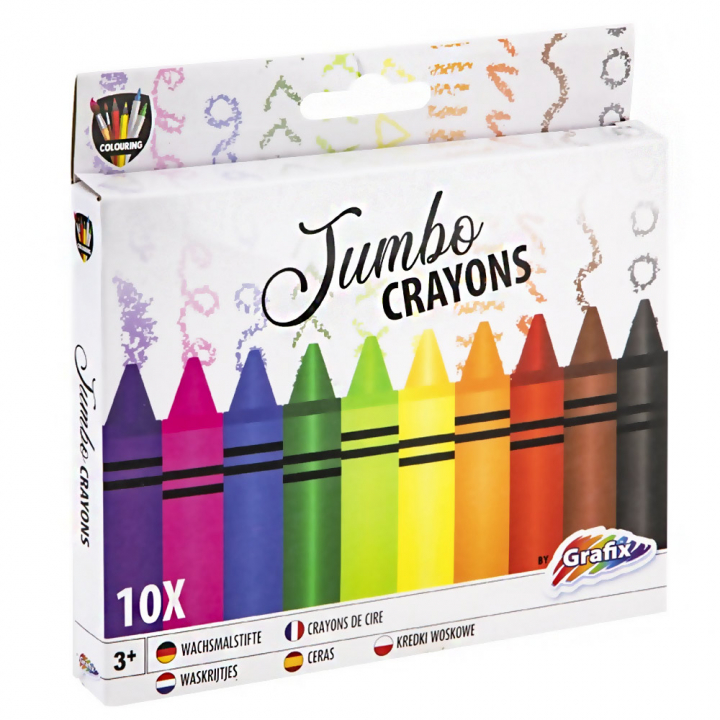 Jumbo Crayons 10-setti ryhmässä Kids / Lastenkynät / Lasten liidut @ Pen Store (128501)