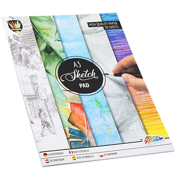 Piirustuslevyt A3, 30 arkkia ryhmässä Paperit ja Lehtiöt / Taiteilijalehtiöt / Luonnos- ja piirustuslehtiöt @ Pen Store (128502)