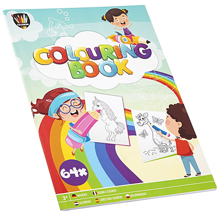 Colouring Book A4 ryhmässä Kids / Hauskaa oppimista / Väritys- ja askartelukirjat / Värityskirjat @ Pen Store (128515)