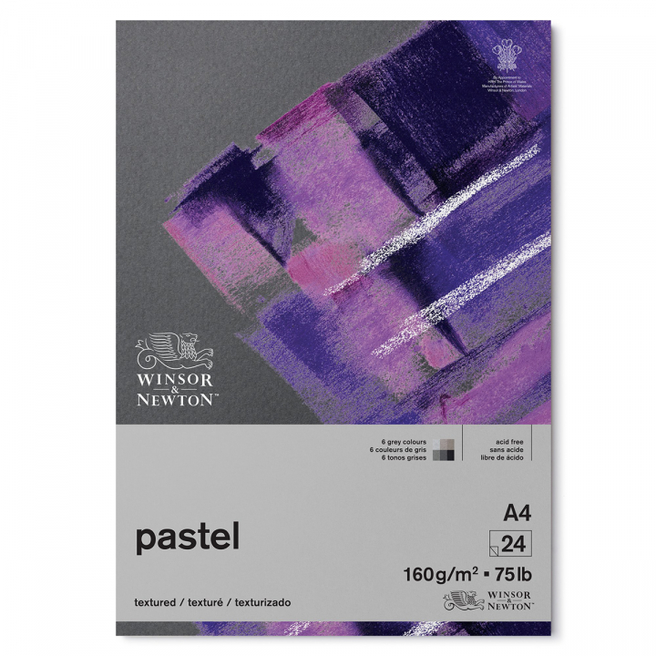 Pastellilehtiö Grey A4 160g ryhmässä Paperit ja Lehtiöt / Taiteilijalehtiöt / Pastellilehtiöt @ Pen Store (128705)