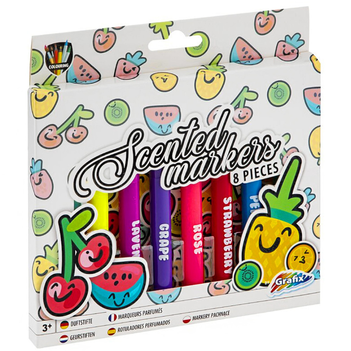 Scented Markers 8-set ryhmässä Kids / Lastenkynät / Lasten tussit @ Pen Store (129326)