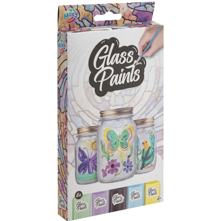 Glass Paints 4-set ryhmässä Askartelu ja Harrastus / Värit / Lasi- ja posliinimaalit @ Pen Store (129347)