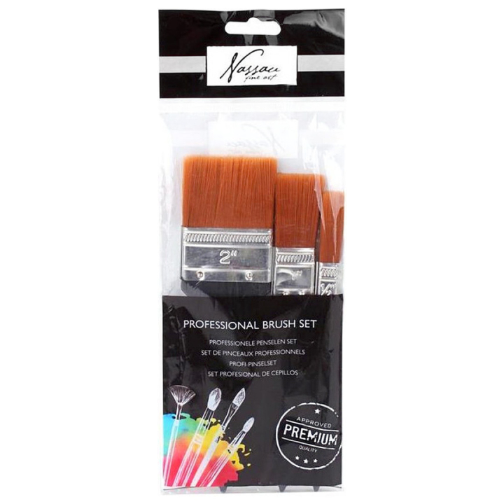 Brushes Wide 3-set ryhmässä Taiteilijatarvikkeet / Siveltimet / Sivellinsetit @ Pen Store (129367)