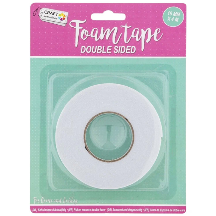 Foam tape Double-adhesive 18mm ryhmässä Askartelu ja Harrastus / Harrastustarvikkeet / Teippi / Kaksipuolinen teippi @ Pen Store (129400)