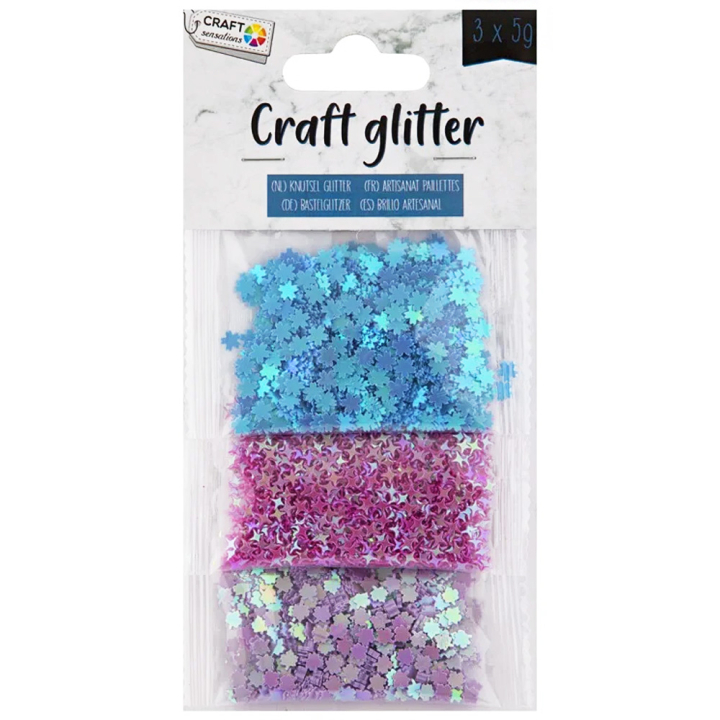 Glitter Confetti 3 x 5g ryhmässä Askartelu ja Harrastus / Askartelu / Tee se itse @ Pen Store (129402)