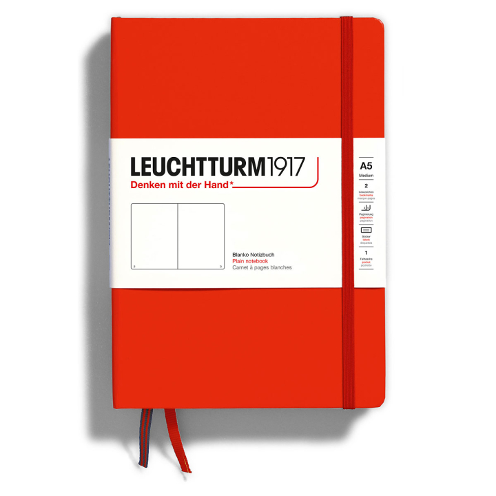 Notebook A5 Medium Fox Red ryhmässä Paperit ja Lehtiöt / Kirjoitus ja muistiinpanot / Muistikirjat @ Pen Store (129430_r)