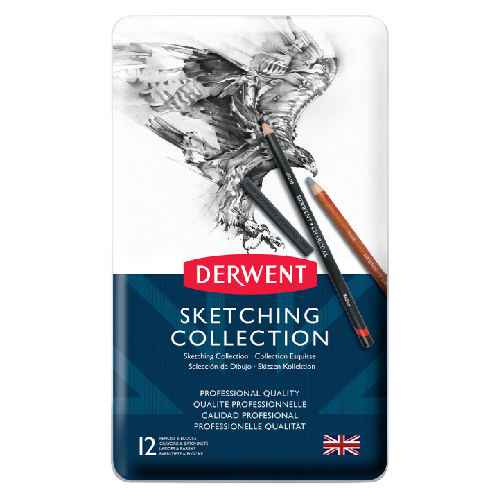 Sketching Collection 12-setti ryhmässä Taiteilijatarvikkeet / Liidut ja lyijyt / Hiilikynät ja hiilet @ Pen Store (129574)