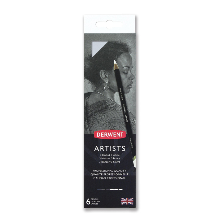 Artists Black & White 6-setti ryhmässä Kynät / Taiteilijakynät / Värikynät @ Pen Store (129583)