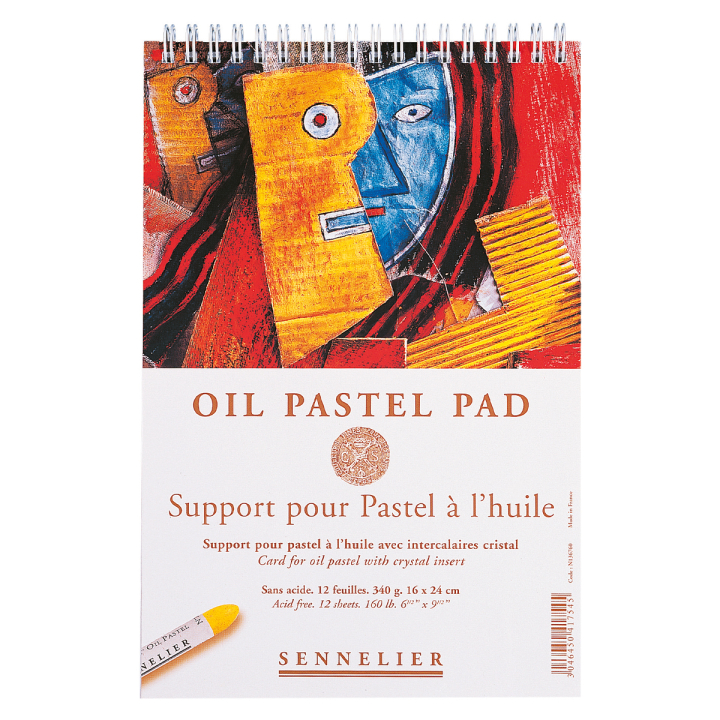 Oil Pastel Pad 340g 16x24cm 12 sheets ryhmässä Paperit ja Lehtiöt / Taiteilijalehtiöt / Pastellilehtiöt @ Pen Store (129825)