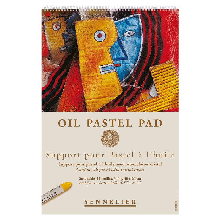 Oil Pastel Pad 340g 40x60cm 12 sheets ryhmässä Paperit ja Lehtiöt / Taiteilijalehtiöt / Pastellilehtiöt @ Pen Store (129828)