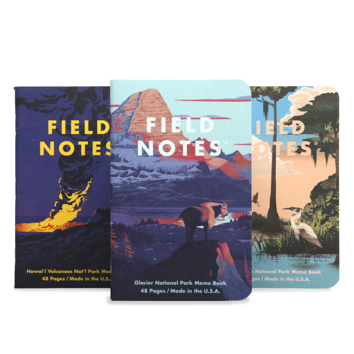 National Parks Series F 3-Pack ryhmässä Paperit ja Lehtiöt / Kirjoitus ja muistiinpanot / Muistikirjat @ Pen Store (129841)