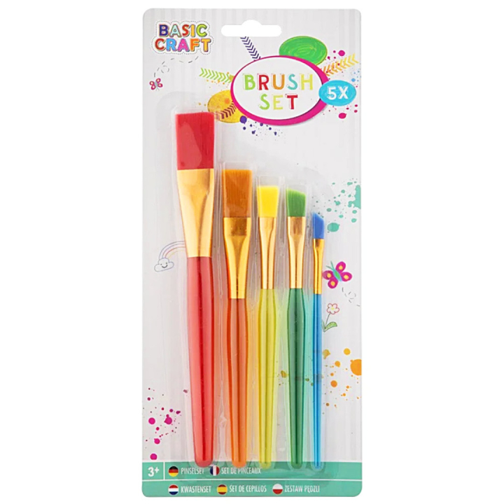 Lasten siveltimet 5-kpl ryhmässä Kids / Lasten askartelu ja värit / Lasten pensselit @ Pen Store (130031)