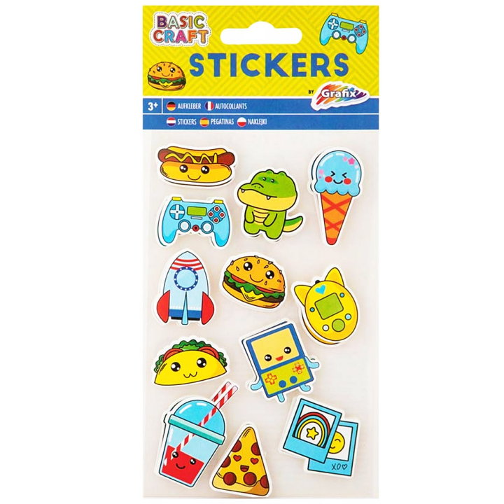 3D Stickers Kawaii 1 arkki ryhmässä Kids / Hauskaa oppimista / Stickers @ Pen Store (130050)