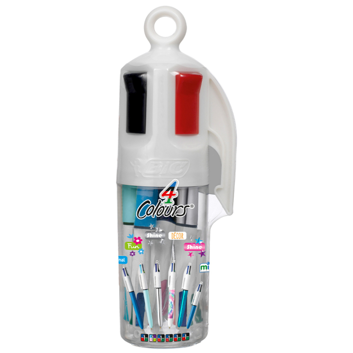 4-Colours Megapack Clear ryhmässä Kynät / Kirjoittaminen / Monitoimikynät @ Pen Store (130145)