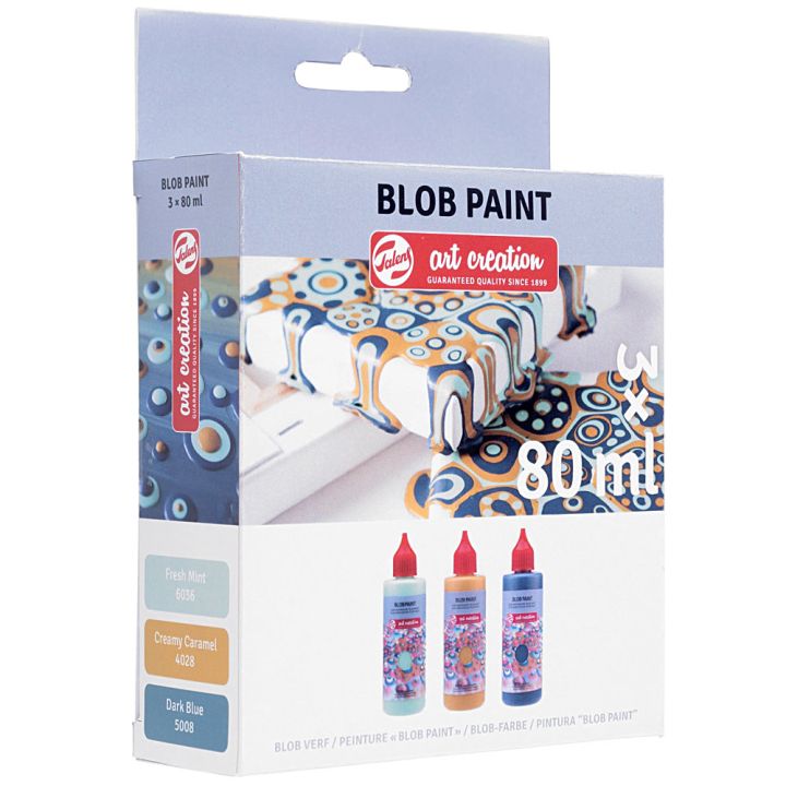 Blob Paint set Mint ryhmässä Taiteilijatarvikkeet / Taiteilijavärit / Akryylivärit @ Pen Store (130280)