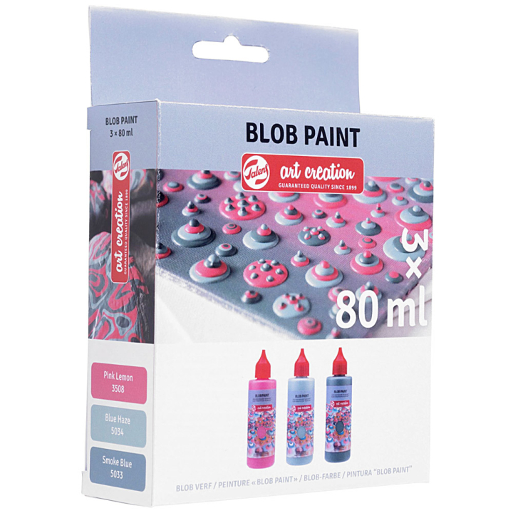 Blob Paint set Pink ryhmässä Taiteilijatarvikkeet / Taiteilijavärit / Akryylivärit @ Pen Store (130281)