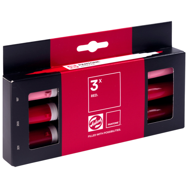 Marker 3 kpl Red ryhmässä Kynät / Taiteilijakynät / Maalitussit @ Pen Store (130479)