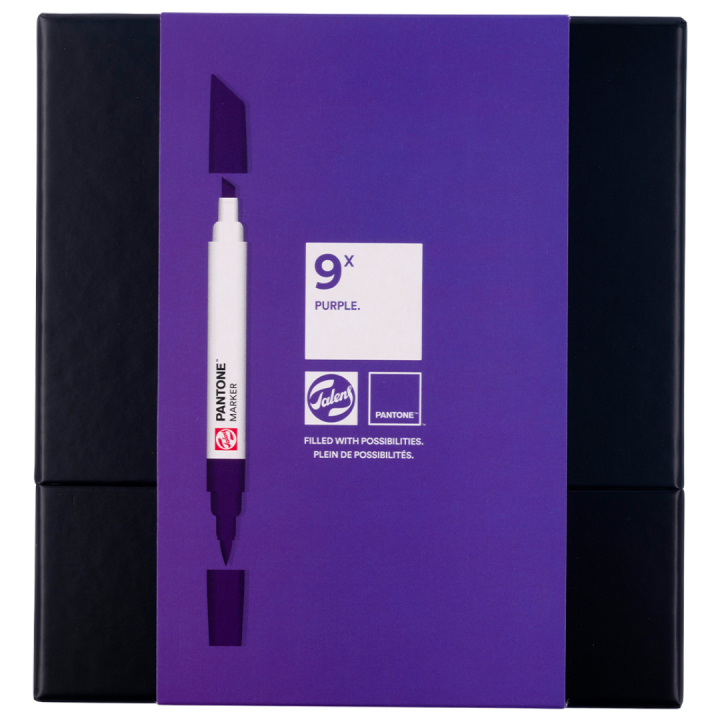 Marker 9 kpl Purple ryhmässä Kynät / Taiteilijakynät / Maalitussit @ Pen Store (130484)