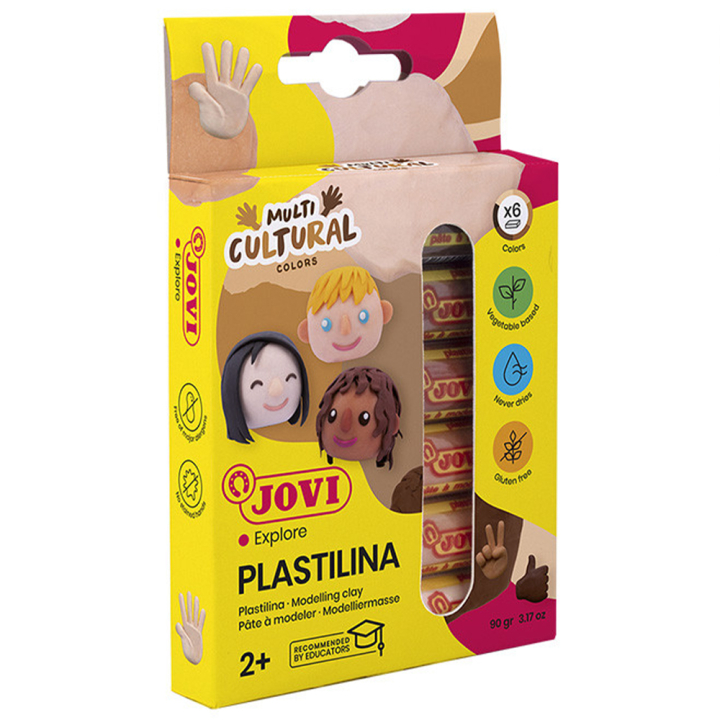 Plastilina Muovailusavi 6 kpl Skintones 15 g ryhmässä Kids / Lasten askartelu ja värit / Savella askartelu @ Pen Store (130619)