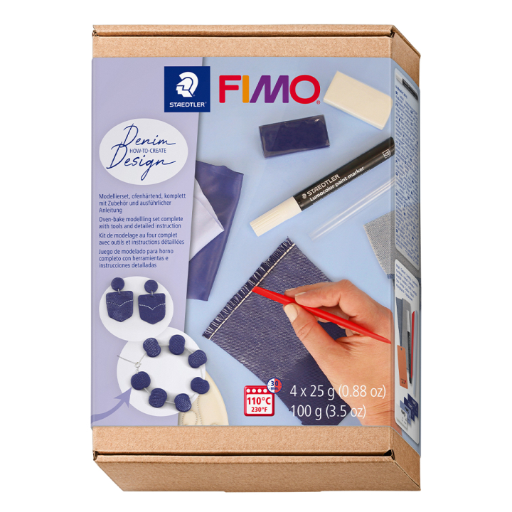 FIMO Soft kit Jeans Effect ryhmässä Askartelu ja Harrastus / Askartelu / Muovailusavi @ Pen Store (130650)