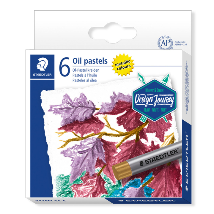 Öljypastellit Metallic 6-setti ryhmässä Taiteilijatarvikkeet / Liidut ja lyijyt / Pastelliliidut @ Pen Store (130651)