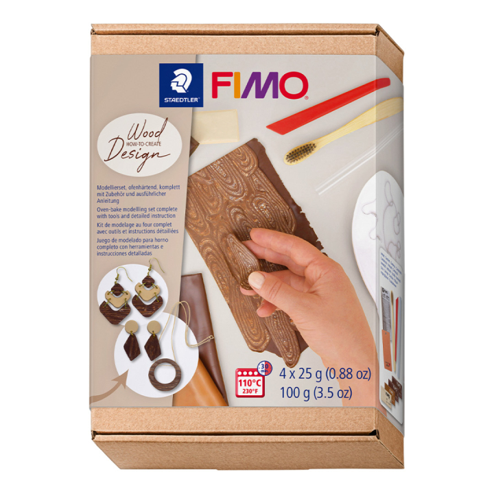 FIMO Soft kit Wood Effect ryhmässä Askartelu ja Harrastus / Askartelu / Muovailusavi / Uunissa kovetettava savi @ Pen Store (130655)