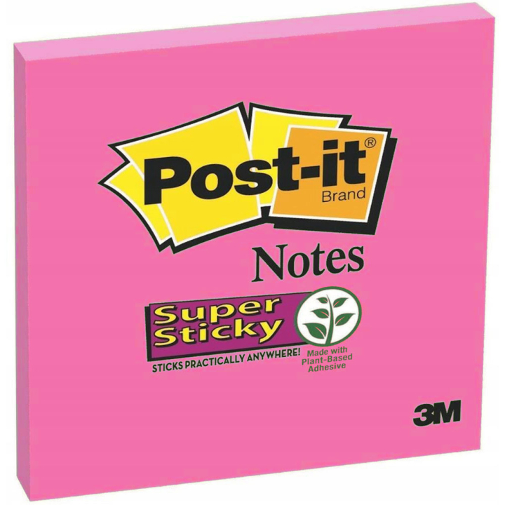 Post-it Super Sticky 76x76 Fuksia ryhmässä Paperit ja Lehtiöt / Kirjoitus ja muistiinpanot / Post-it ja muistilaput @ Pen Store (130680)