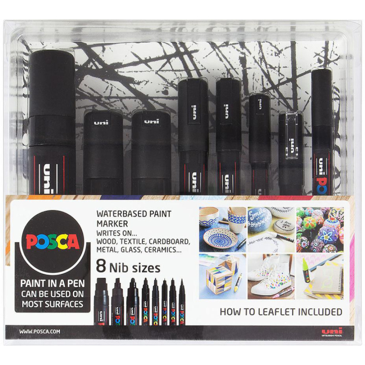 Black 8-setti ryhmässä Kynät / Taiteilijakynät / Akryylitussit @ Pen Store (130695)