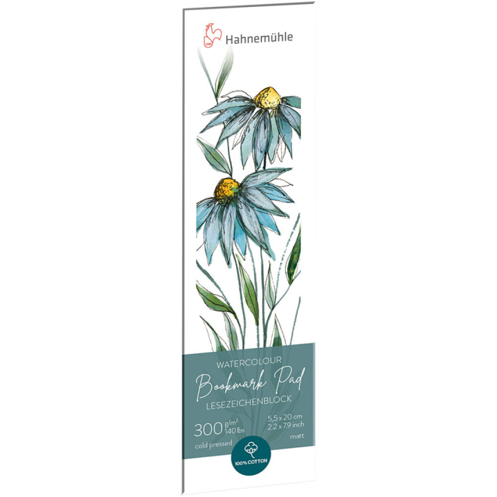 Akvarelliipaperi Bookmark Pad 300g 5,5x20 cm ryhmässä Paperit ja Lehtiöt / Taiteilijalehtiöt / Akvarellipaperit @ Pen Store (130709)