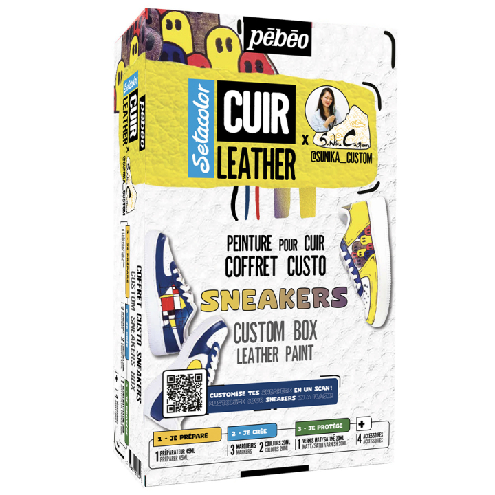 Setacolor Leather Sneaker Custom Kit ryhmässä Askartelu ja Harrastus / Värit / Nahkaväri @ Pen Store (130717)