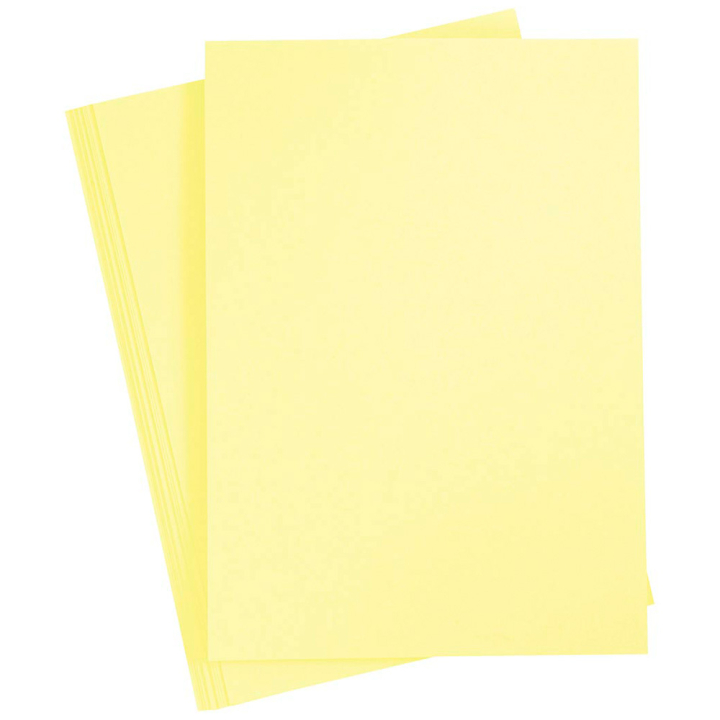 Värillinen paperi Vaaleankeltainen A4 180g 20 arkkia ryhmässä Kids / Hauskaa oppimista / Paperi ja Piirustusalusta Lapsille @ Pen Store (130799)