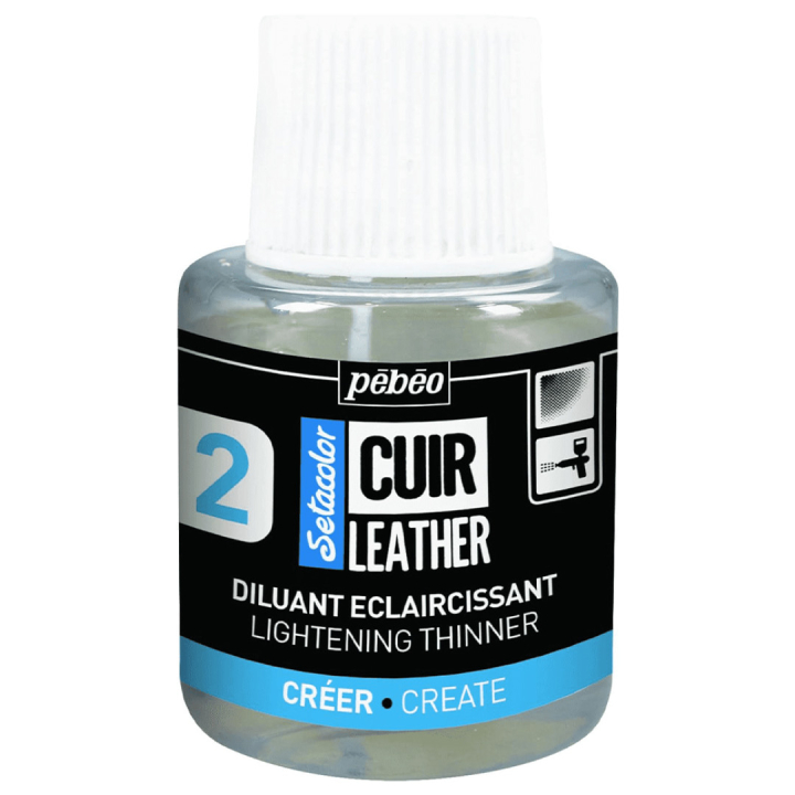 Setacolor Cuir Leather Lightening Thinner 110ml ryhmässä Askartelu ja Harrastus / Värit / Nahkaväri @ Pen Store (130863)