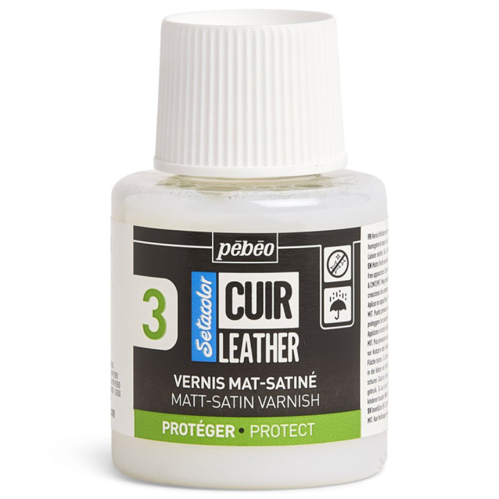 Setacolor Cuir Leather Matt/Satin Varnish 110ml ryhmässä Askartelu ja Harrastus / Värit / Nahkaväri @ Pen Store (130866)