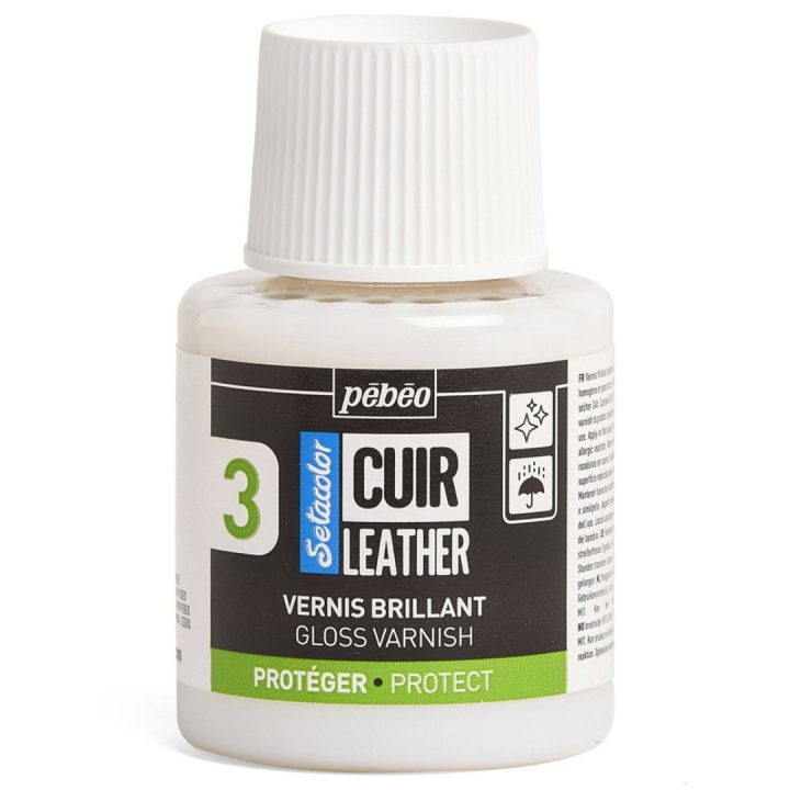 Setacolor Cuir Leather Gloss Varnish 110ml ryhmässä Askartelu ja Harrastus / Värit / Nahkaväri @ Pen Store (130867)