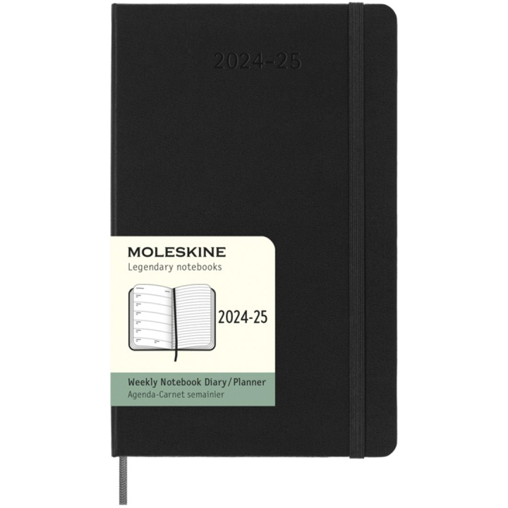 Kalenteri 18M WeekNote Hard Cover Large Black ryhmässä Paperit ja Lehtiöt / Kalenterit / 18 kk kalenterit @ Pen Store (130883)